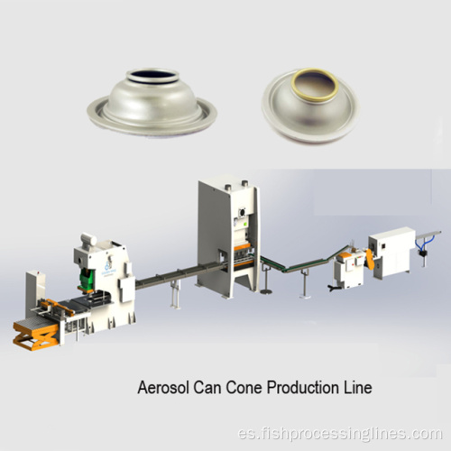 Línea de producción exclusiva de cono de aerosol para spray de aerosol